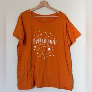 NWOT Woman Within Halloween Spellbound Orange 22/24 T-Shirt Cotton Plus Size